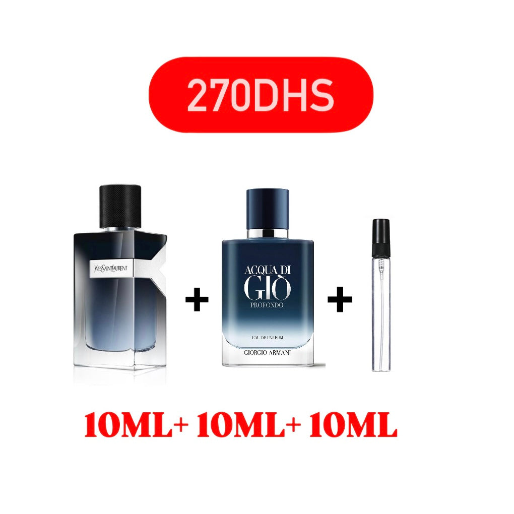 10ml ysl edp+10ml Aqua di gio profondo edp+10ml gratuit